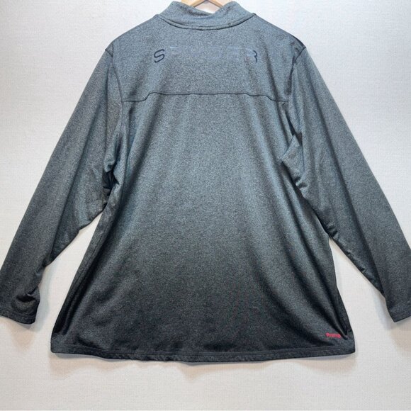 Spyder Mens Active Sweatshirt XL Gray 1/4 Zip Pullover Activewear Performance - Picture 9 of 10